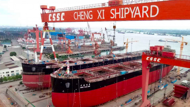 Newbuilding orders for Chinese yards fall 4.5% in first eight months of 2020